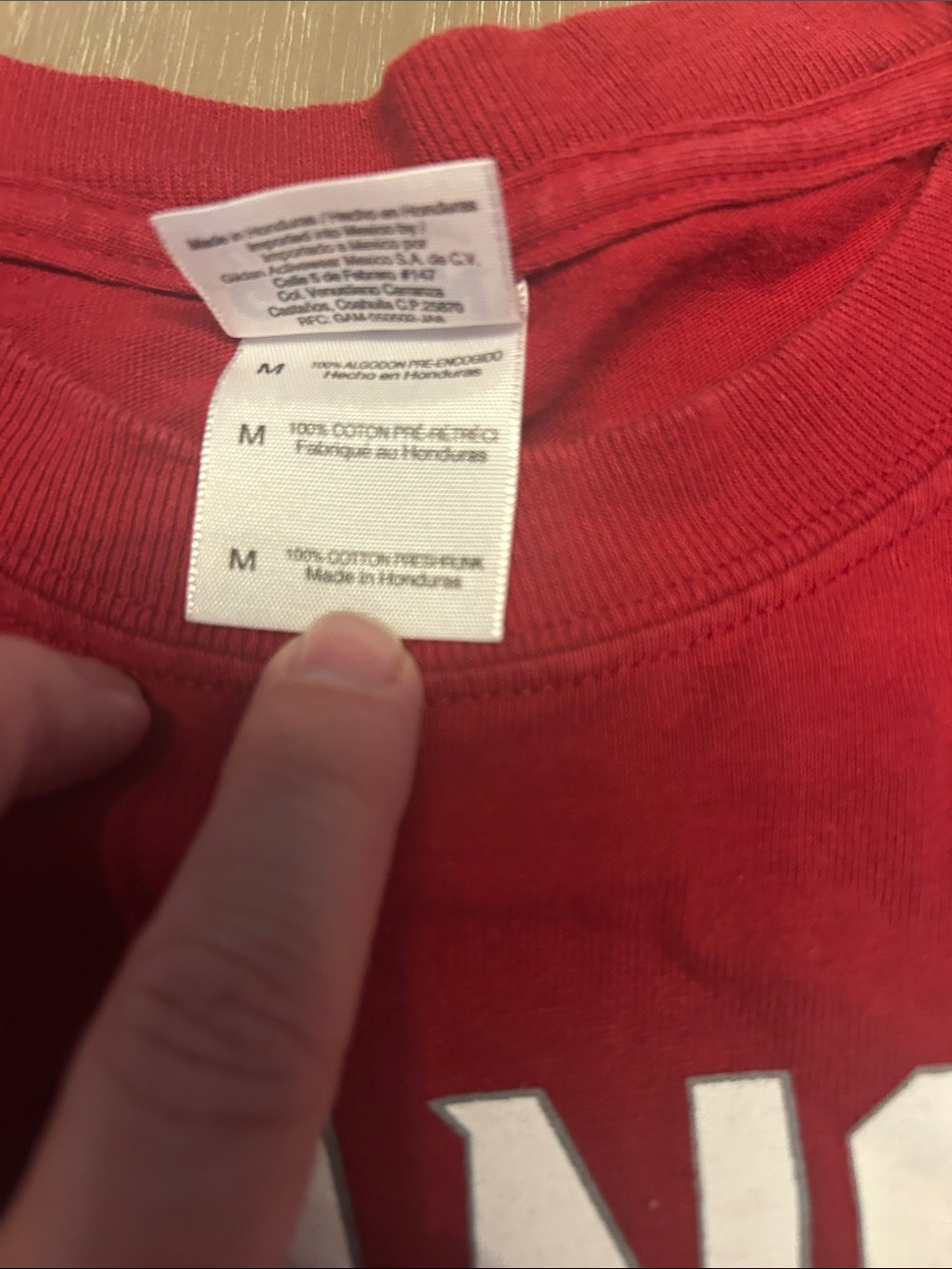 Gildan Red Arkansas Razorbacks Long Sleeve Tee - Picture 2 of 4